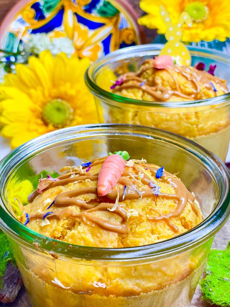Karottenkuchen im Glas