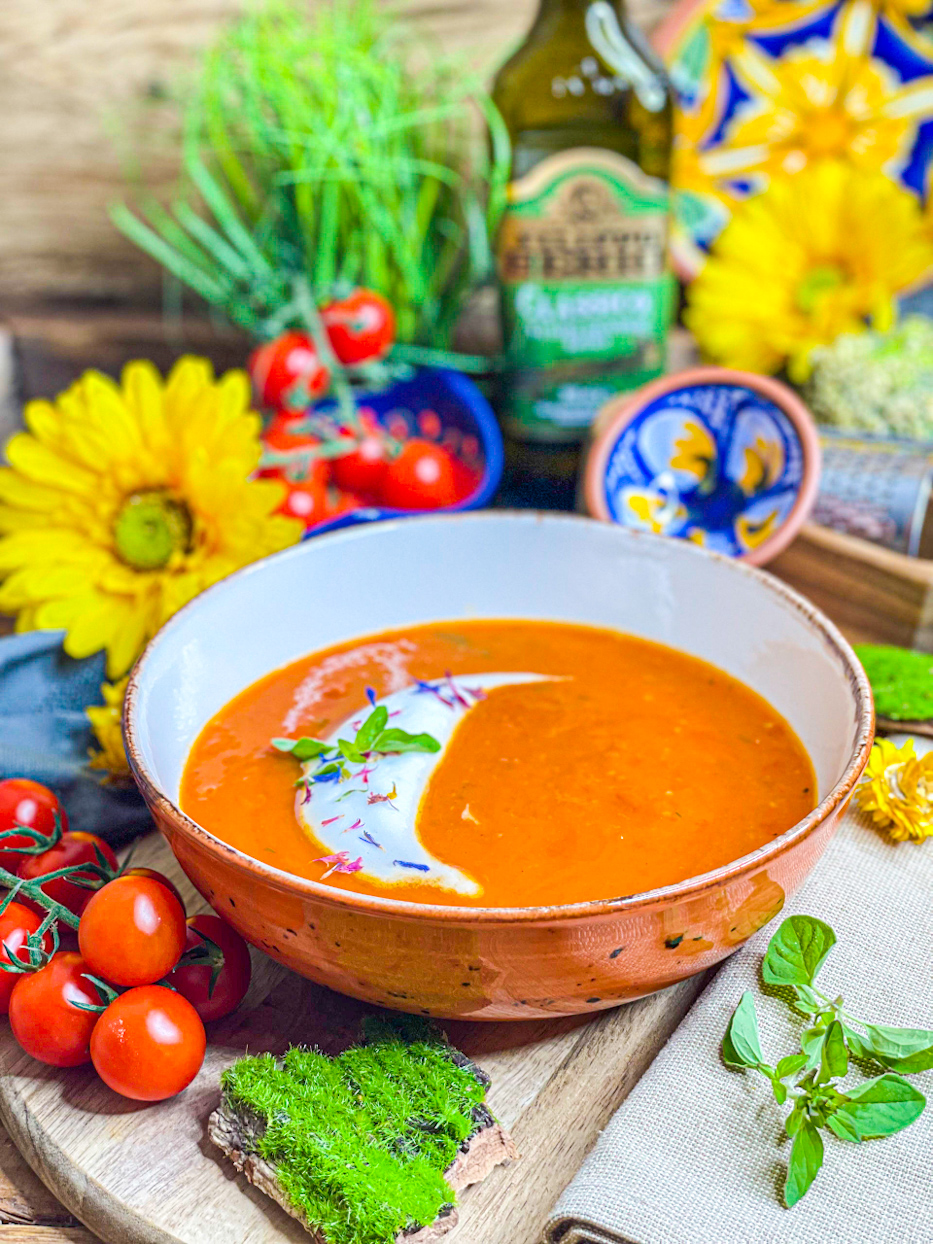 Tomatensuppe aus Ofengerösteten Tomaten