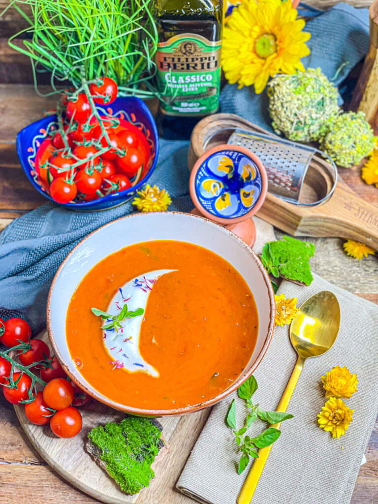 Tomatensuppe aus Ofengerösteten Tomaten