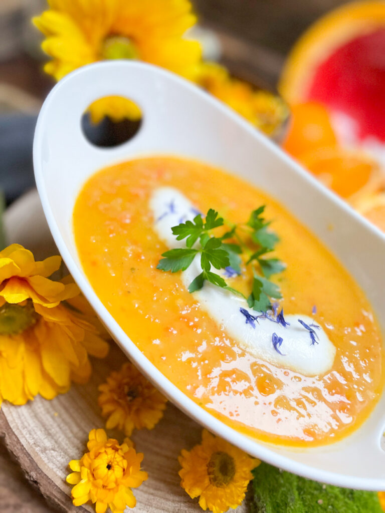 Cremige Süßkartoffelsuppe