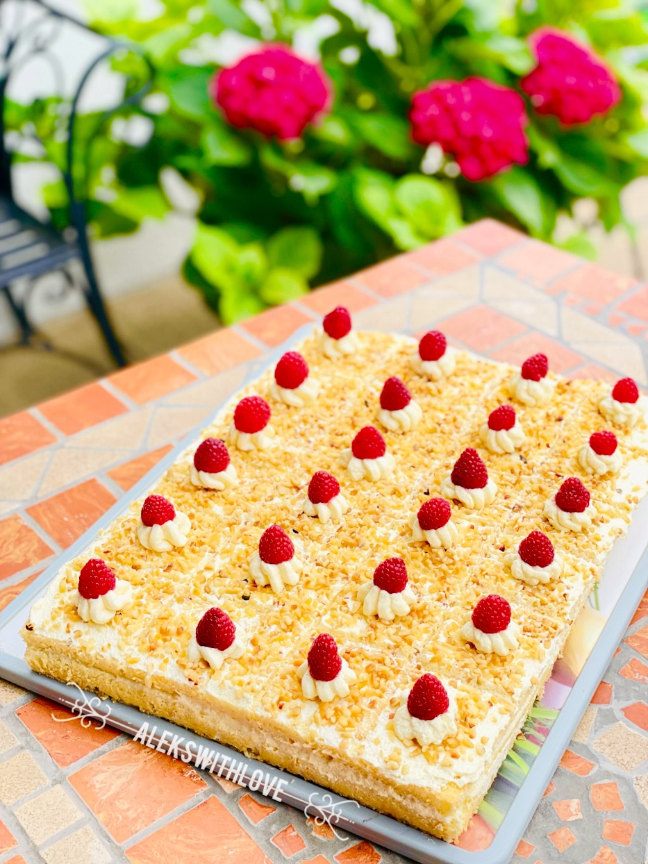 Frankfurter Kranz Schnitten vom Blech