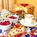 Käsekuchen mit Johannisbeeren