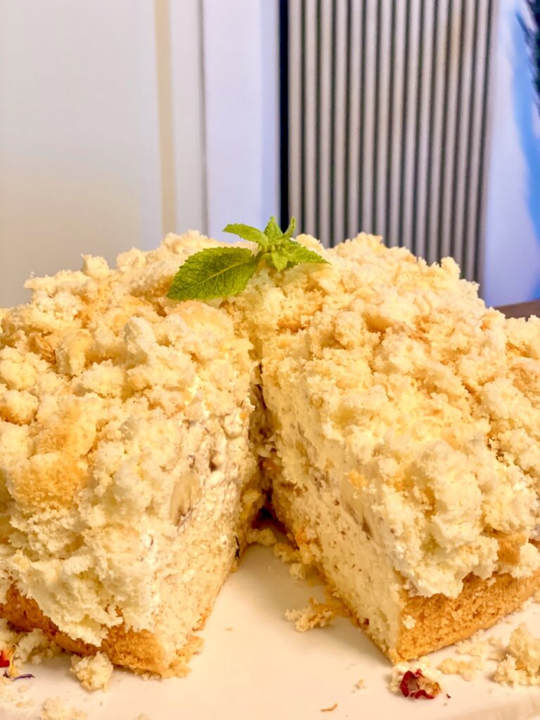 Heller Bananen-Maulwurfkuchen