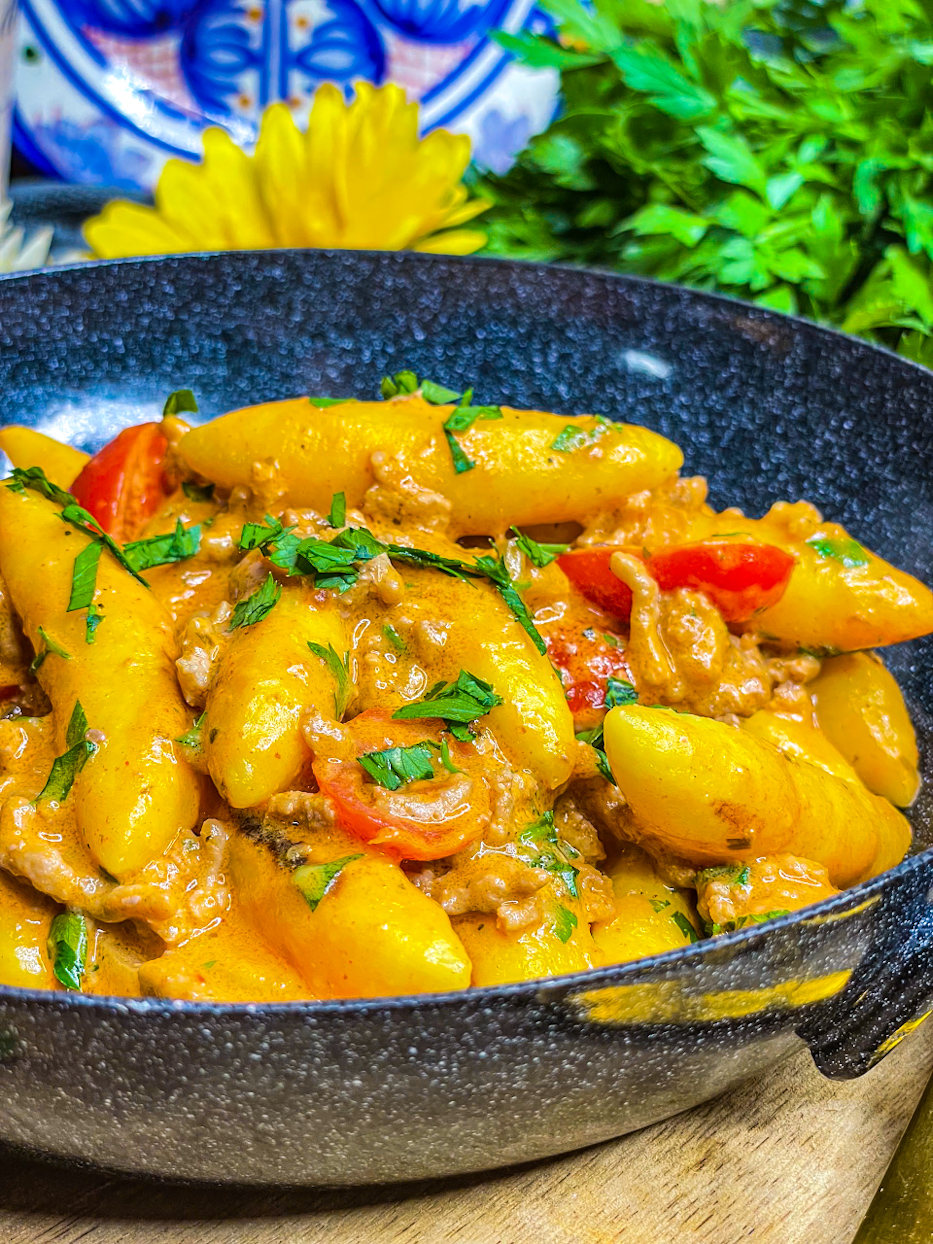 Schlemmerpfanne mit Schupfnudeln Schlemmerpfanne mit Schupfnudeln
