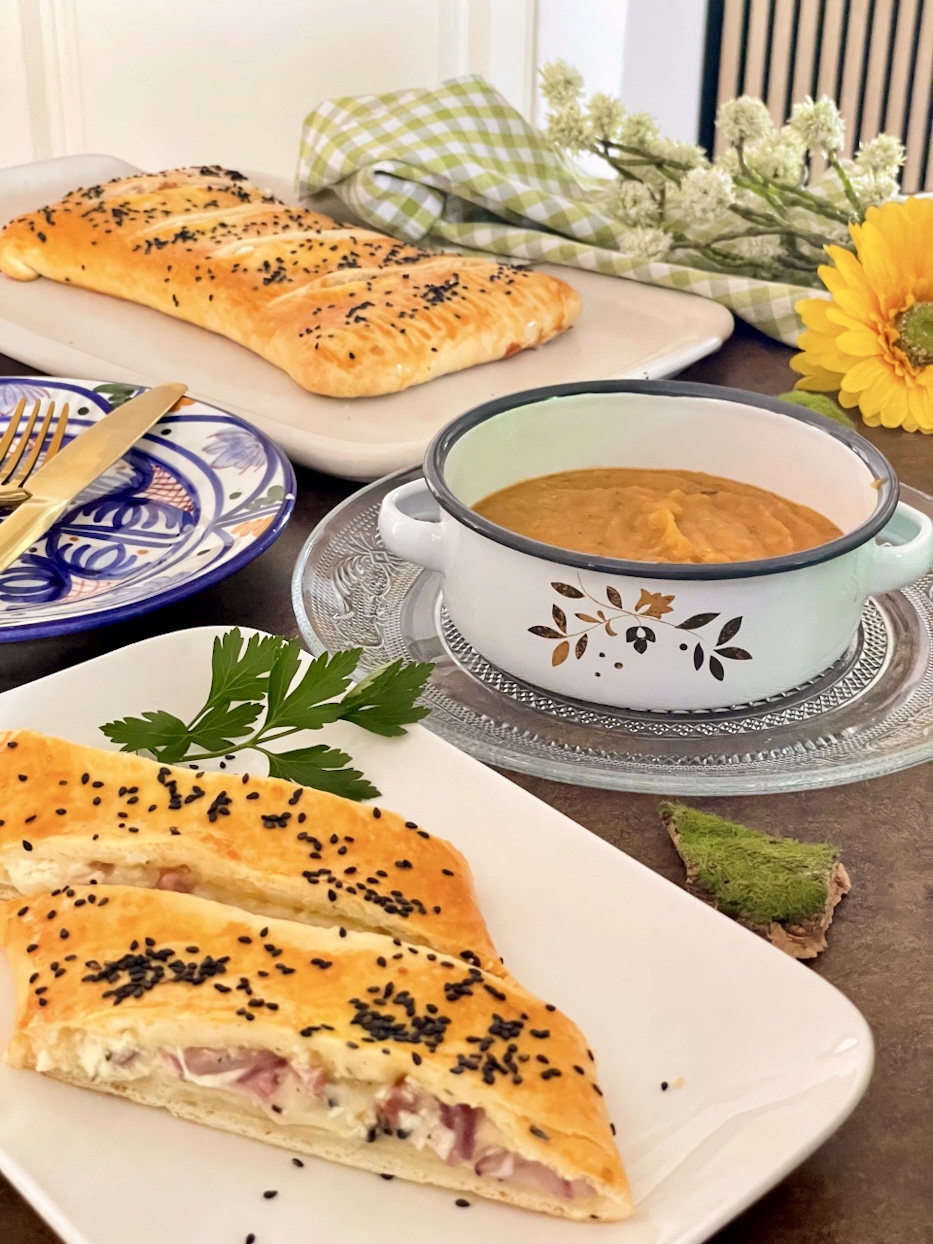 Partybrot im Flammkuchen-Style Partybrot im Flammkuchen-Style