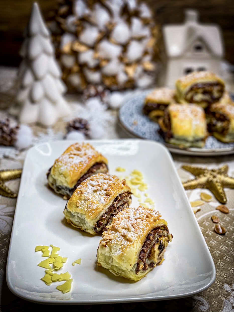 Blätterteig-Schnitten mit Nutella und Banane: Super-schnelles und ...