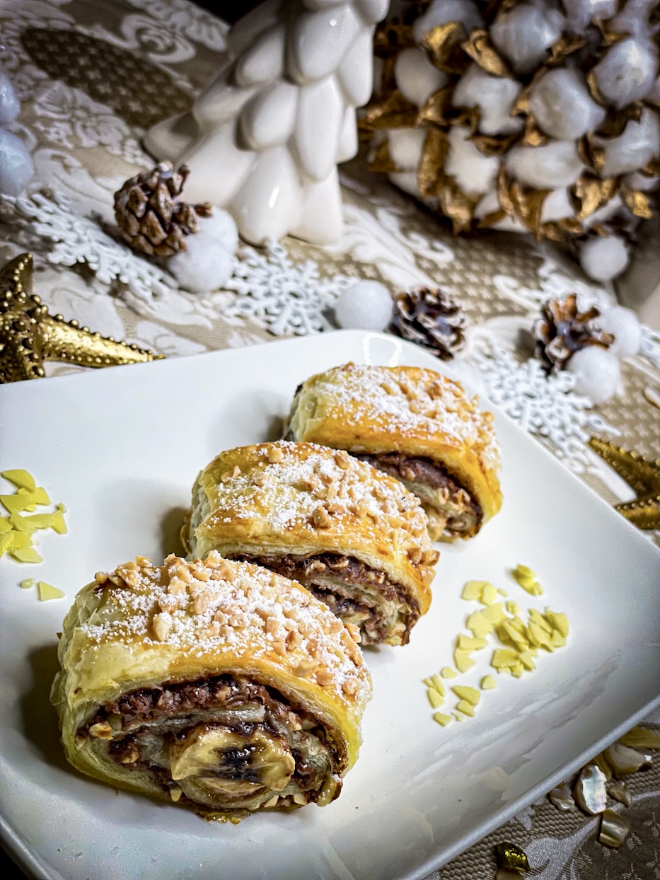 Blätterteig-Schnitten mit Nutella und Banane: Super-schnelles und ...