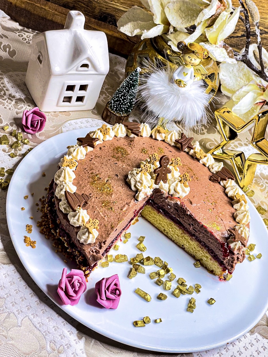 Glühweintorte mit Schokomousse