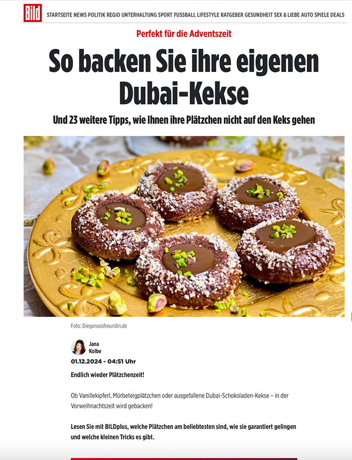 Mein Rezept in der Bild