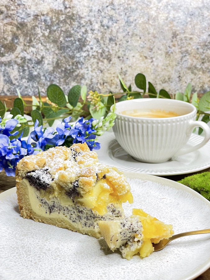 Mohn-Apfel-Käsekuchen