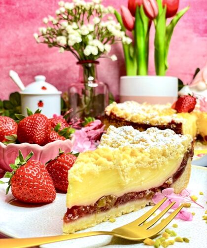 Erdbeer-Rhabarber-Kuchen