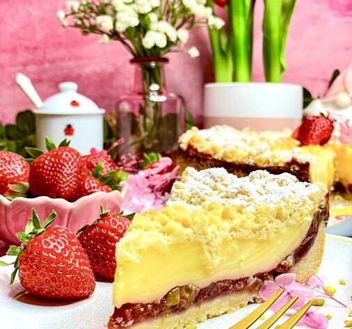 Erdbeer-Rhabarber-Kuchen