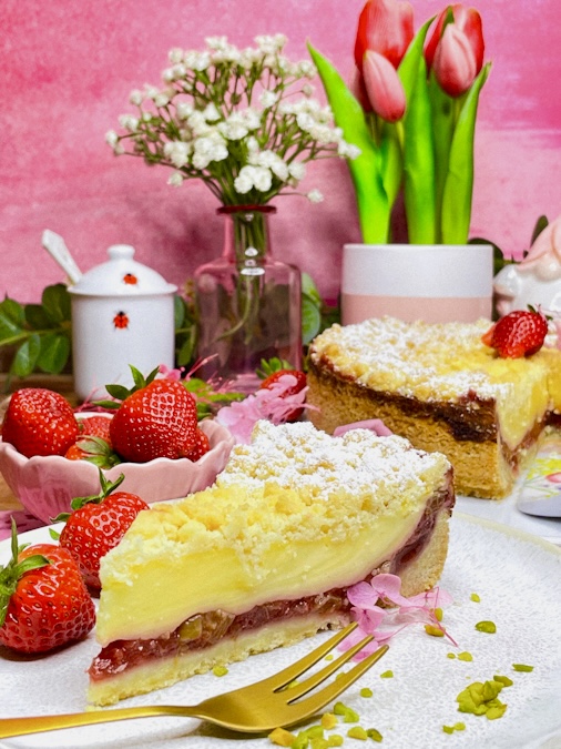Erdbeer-Rhabarber-Kuchen