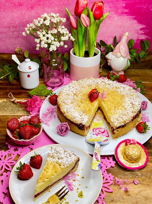 Erdbeer-Rhabarber-Kuchen