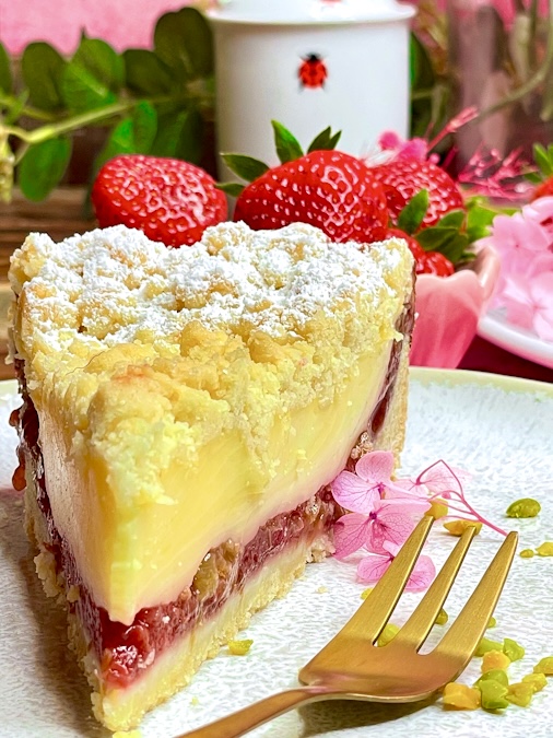 Erdbeer-Rhabarber-Kuchen
