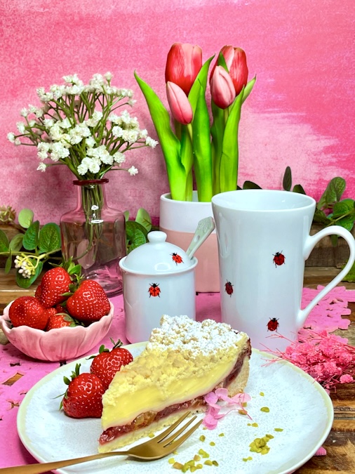 Erdbeer-Rhabarber-Kuchen