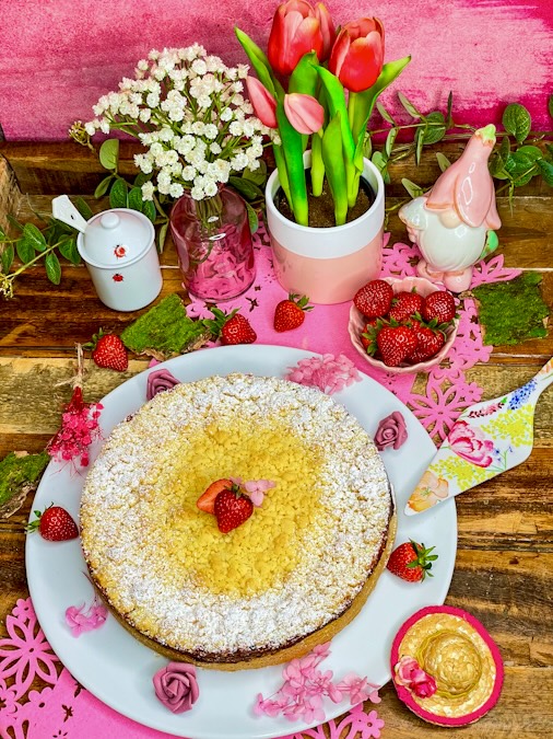 Erdbeer-Rhabarber-Kuchen