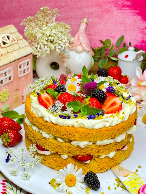 Schwedische Erdbeertorte 