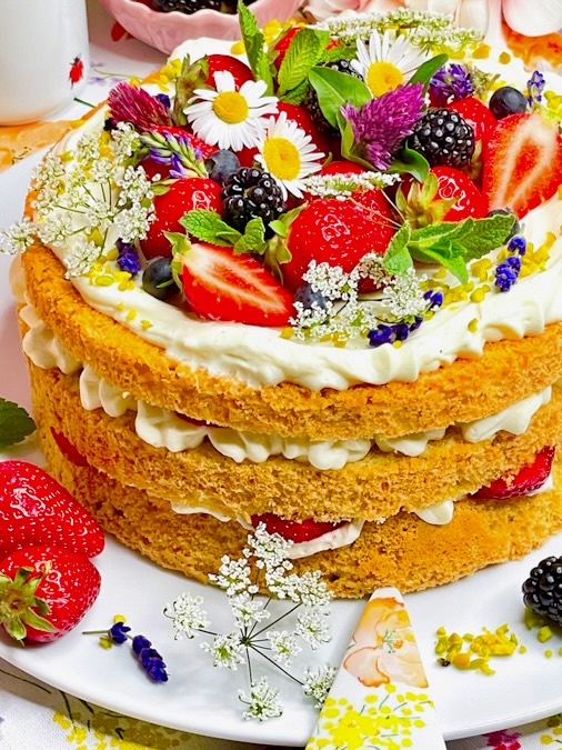 Schwedische Erdbeertorte 