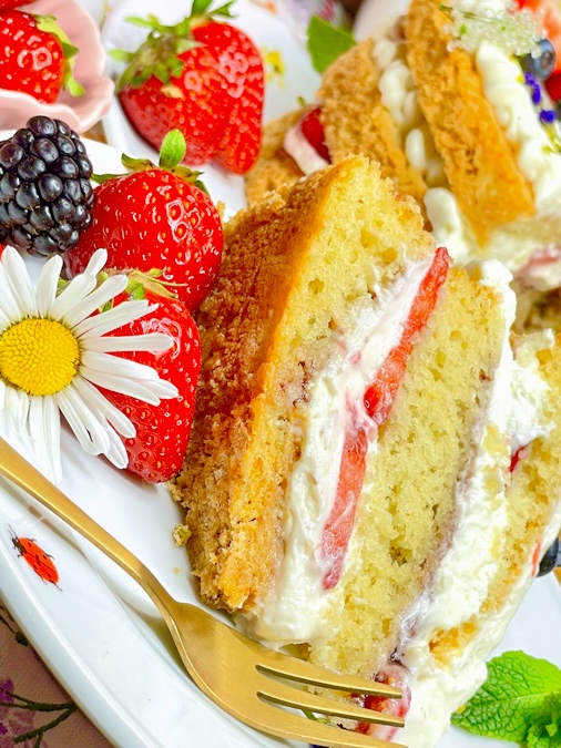 Schwedische Erdbeertorte 