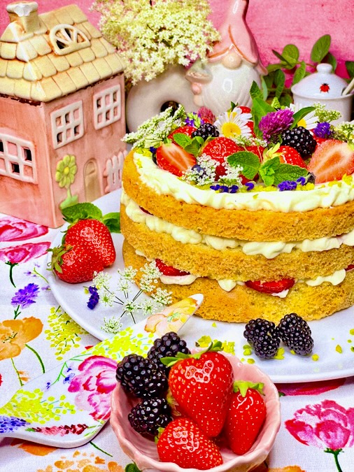 Schwedische Erdbeertorte 