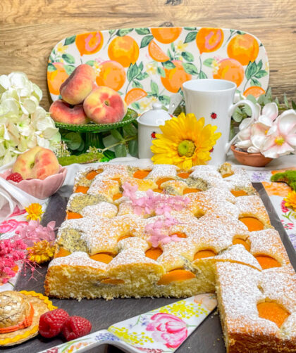 Blechkuchen mit Aprikosen
