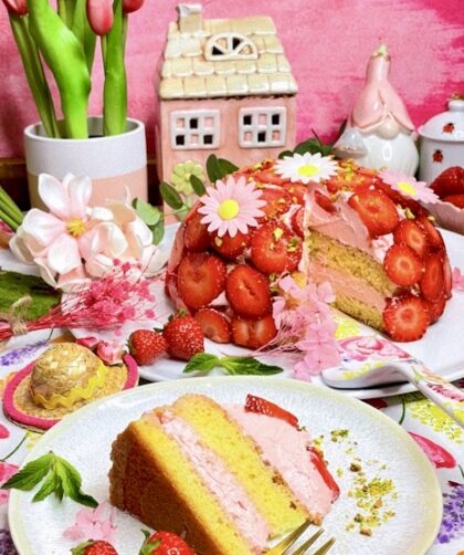 Erdbeer-Kuppeltorte