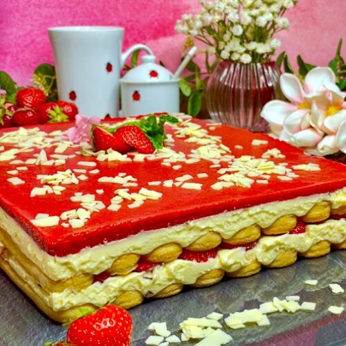 Das beste Erdbeer-Tiramisu im Spaghetti-Eis-Style: 1 einfaches Sommerdessert selber machen und alle lieben es! 5 Erdbeer-Tiramisu
