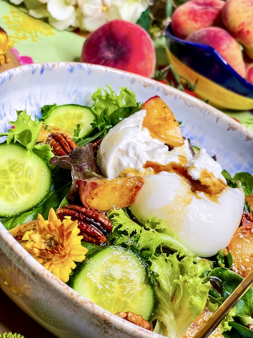 Pfirsich-Burrata-Salat1