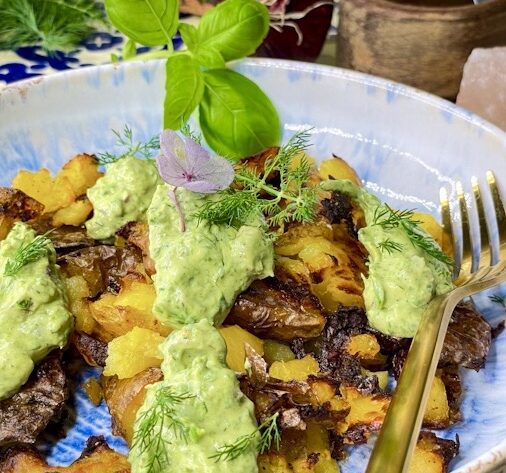 Smashed Potato Salad
