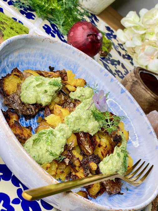 Smashed Potato Salad