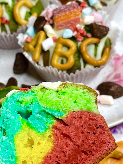 Regenbogen-Muffins