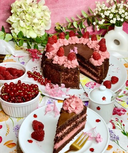 Himbeer-Schokoladen-Torte