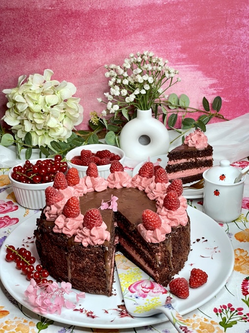 Himbeer-Schokoladen-Torte