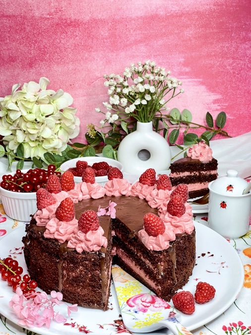 Himbeer-Schokoladen-Torte