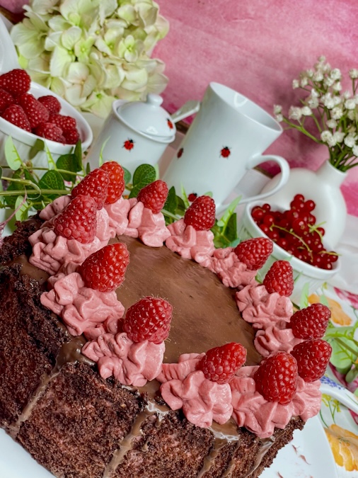 Himbeer-Schokoladen-Torte