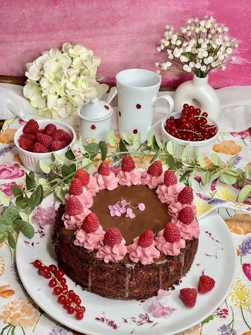 Himbeer-Schokoladen-Torte