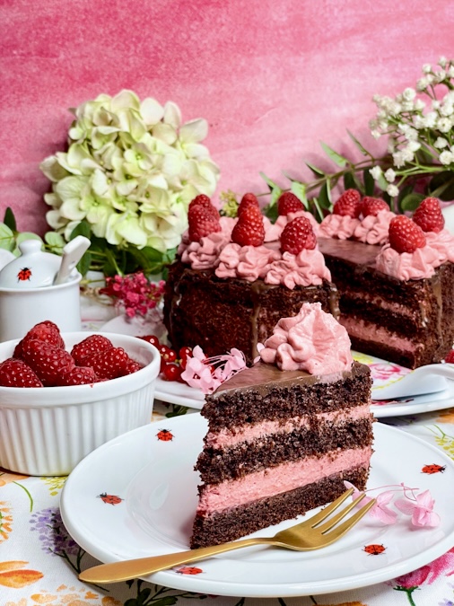 Himbeer-Schokoladen-Torte