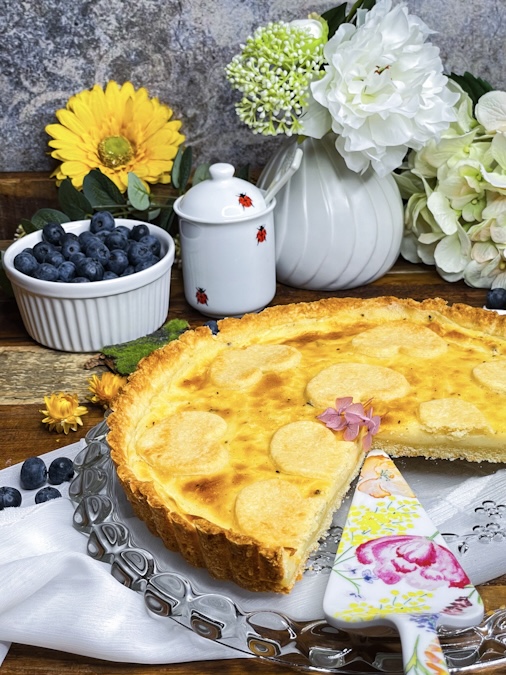 Crostata mit Vanillecreme 