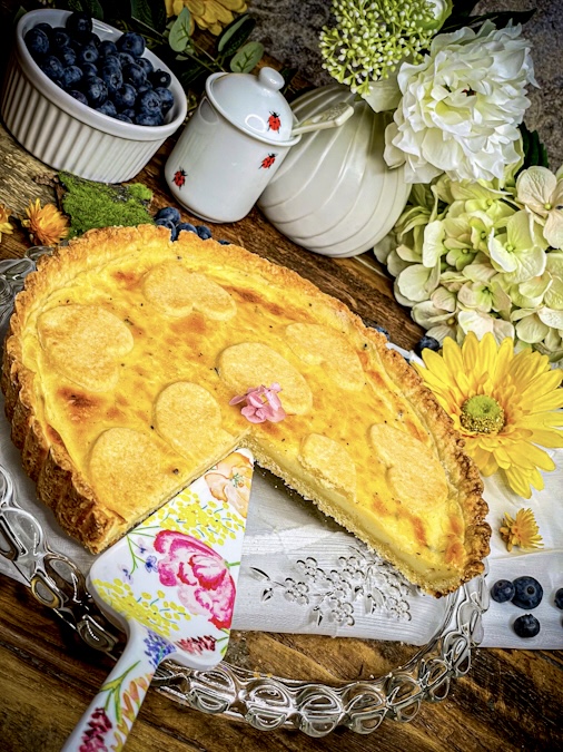 Crostata mit Vanillecreme 