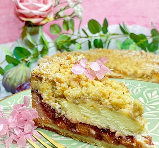 Zwetschgenkuchen mit Pudding - einfach & saftig backen 1 Springform! 1 Zwetschgenkuchen mit Pudding