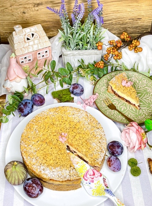 Zwetschgenkuchen mit Pudding  Zwetschgenkuchen mit Pudding