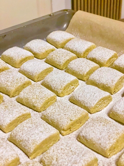 Traumstücke mit Pistazien - das beste Buttergebäck Rezept 44 Stück 4 Traumstücke