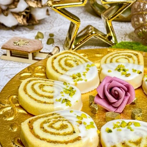 Pistazienschnecken Plätzchen