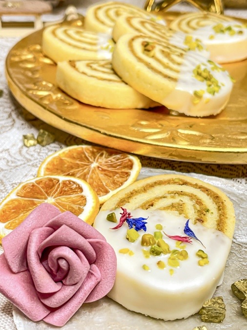 Pistazienschnecken Plätzchen