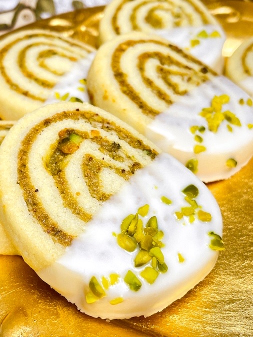Pistazienschnecken Plätzchen