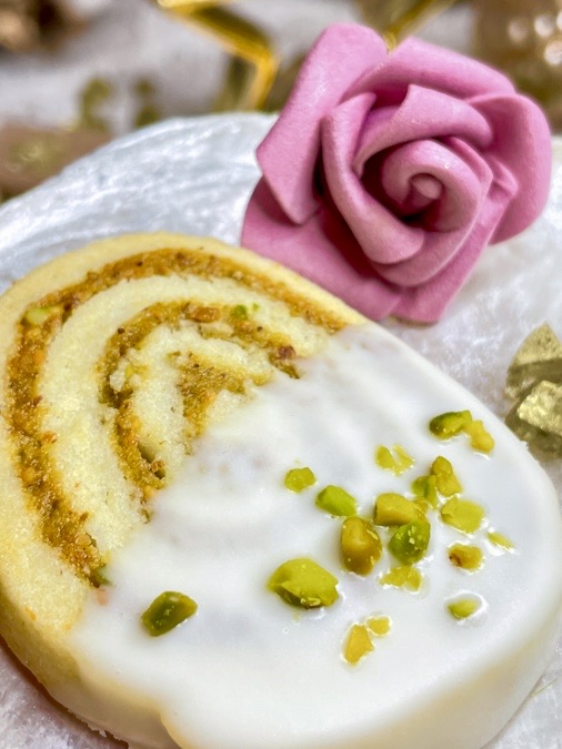 Pistazienschnecken Plätzchen