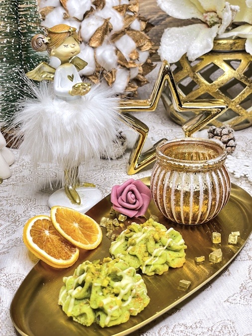 Spritzgebäck mit Pistazien Spritzgebäck mit Pistazien