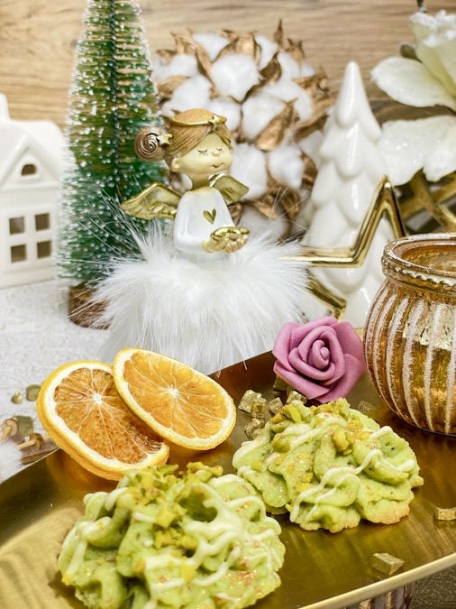 Spritzgebäck mit Pistazien Spritzgebäck mit Pistazien