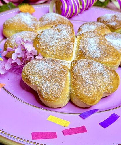 Gluecksklee aus Hefeteig1